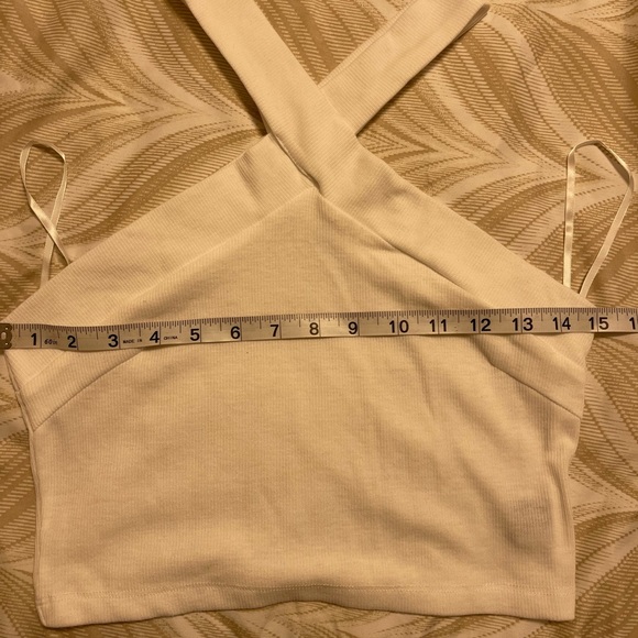 ❌SOLD❌ SHEIN Ribbed Criscross Halter Top - Picture 6 of 7